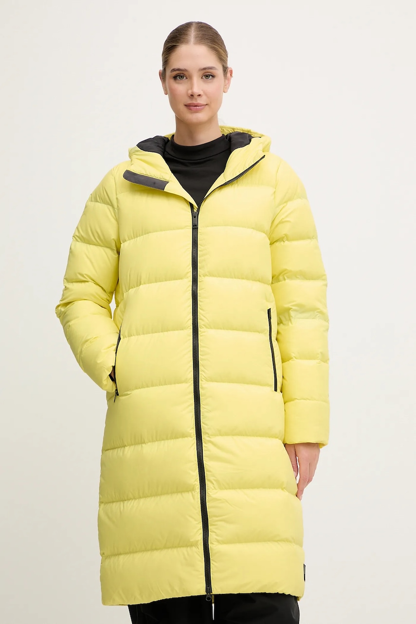 Μπουφάν με επένδυση από πούπουλα Jack Wolfskin Frozen Palace χρώμα: γκρι, 1204133