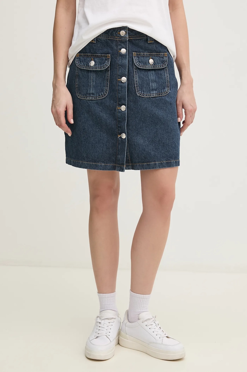 Τζιν φούστα Joop! χρώμα: ναυτικό μπλε, 30046658