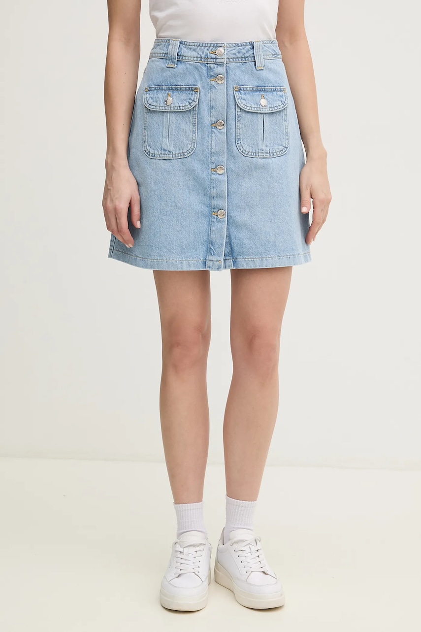 Τζιν φούστα Joop! χρώμα: μπλε, 30046659