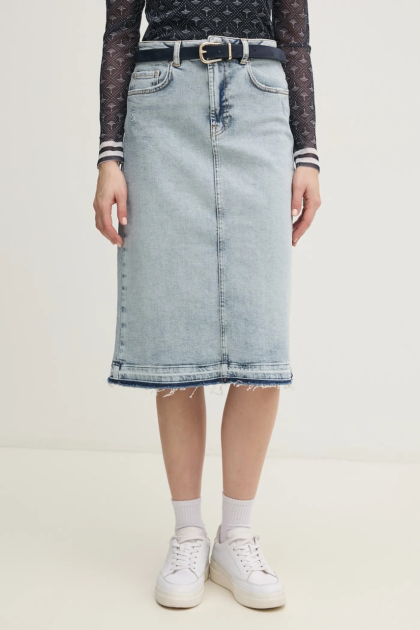 Τζιν φούστα Joop! χρώμα: μπλε, 30046660