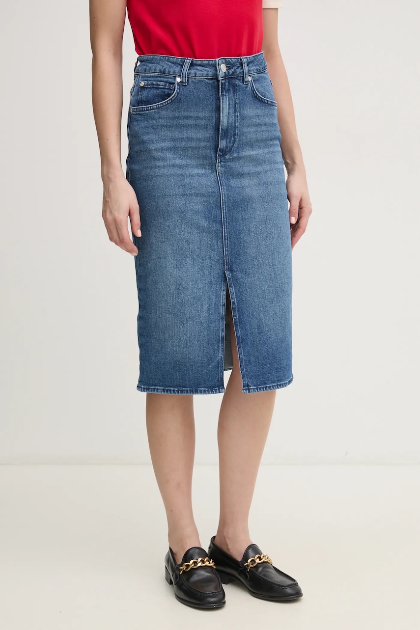 Τζιν φούστα Joop! χρώμα: μπλε, 30047184