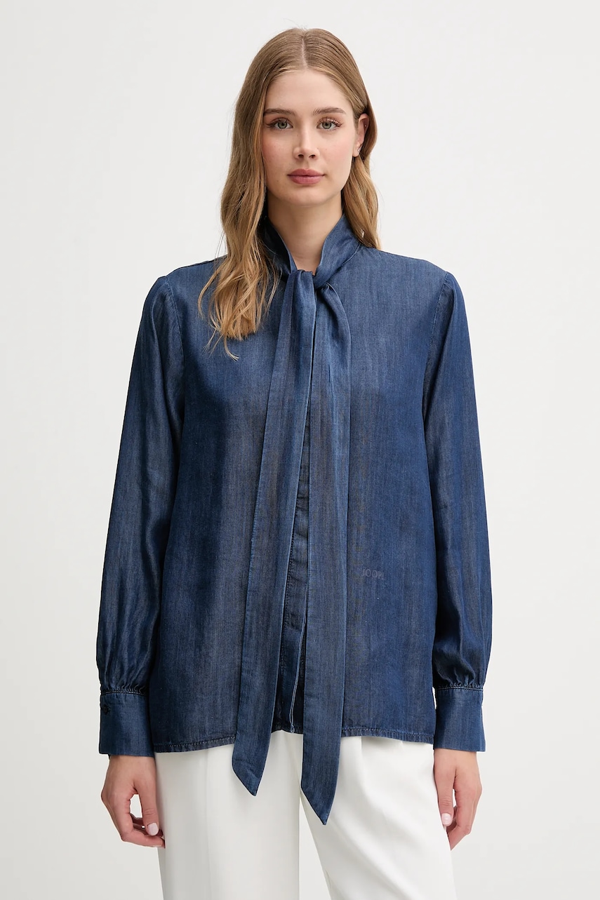 Τζιν πουκάμισο Joop! χρώμα: ναυτικό μπλε, 30047820