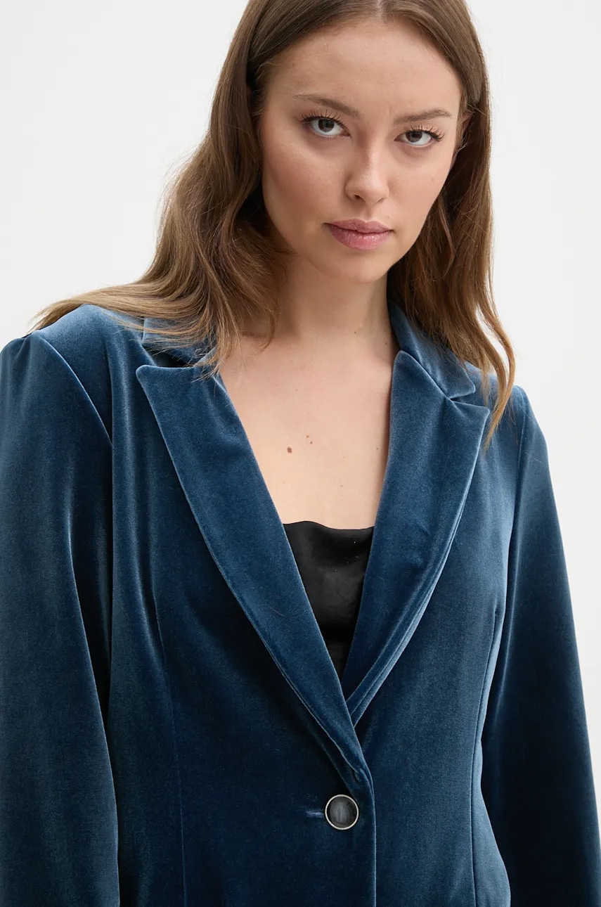 Σακάκι από βελούδο Joseph Ribkoff χρώμα: ναυτικό μπλε, 243286