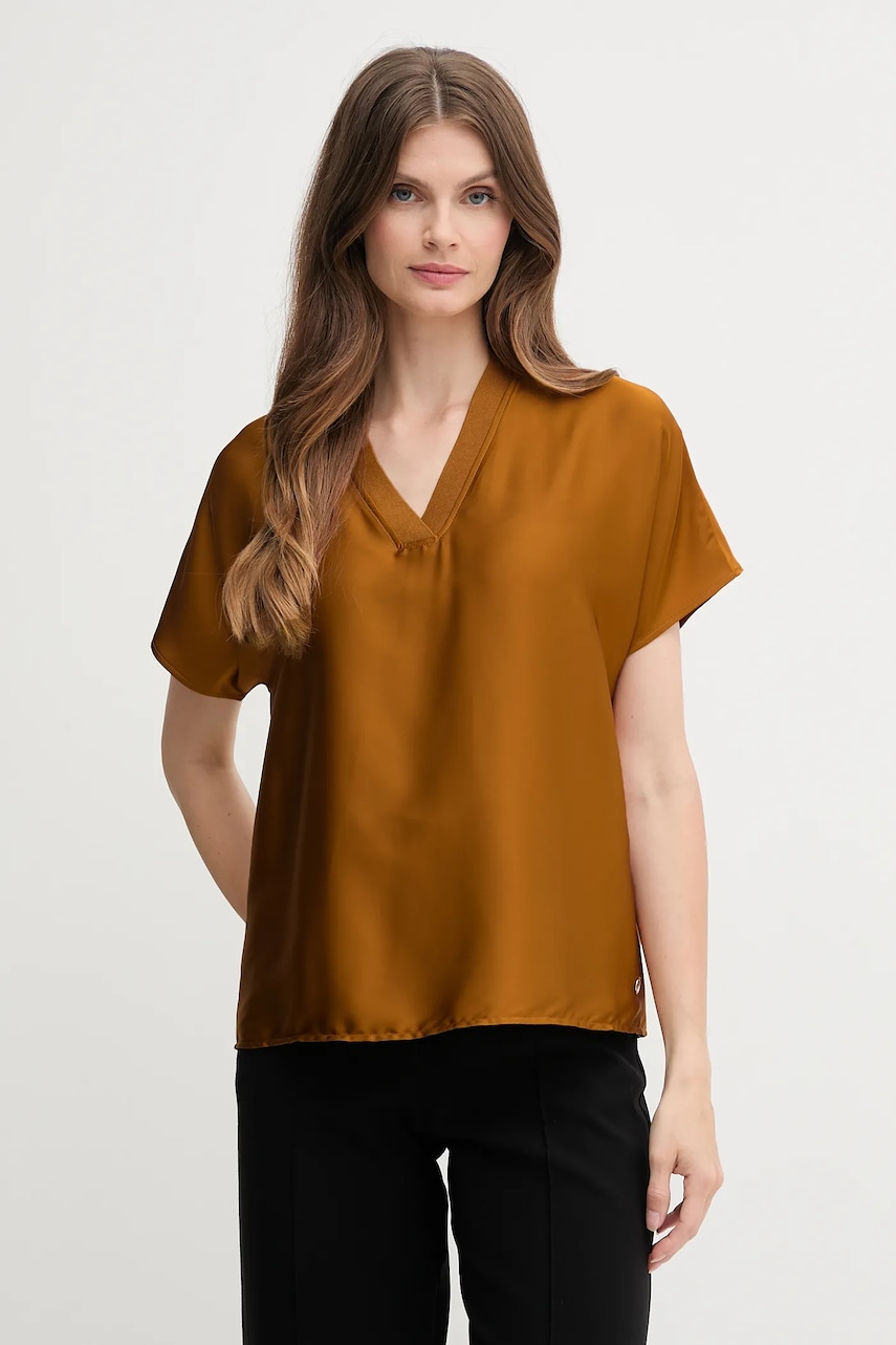 Μπλουζάκι Joseph Ribkoff χρώμα: καφέ, 253921