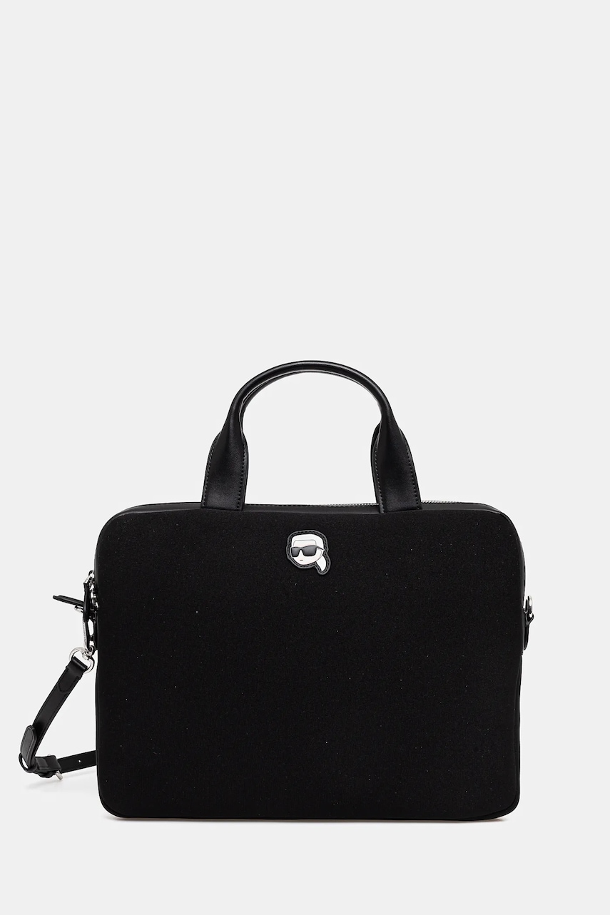 Τσάντα φορητού υπολογιστή Karl Lagerfeld χρώμα: μαύρο, A1M32021