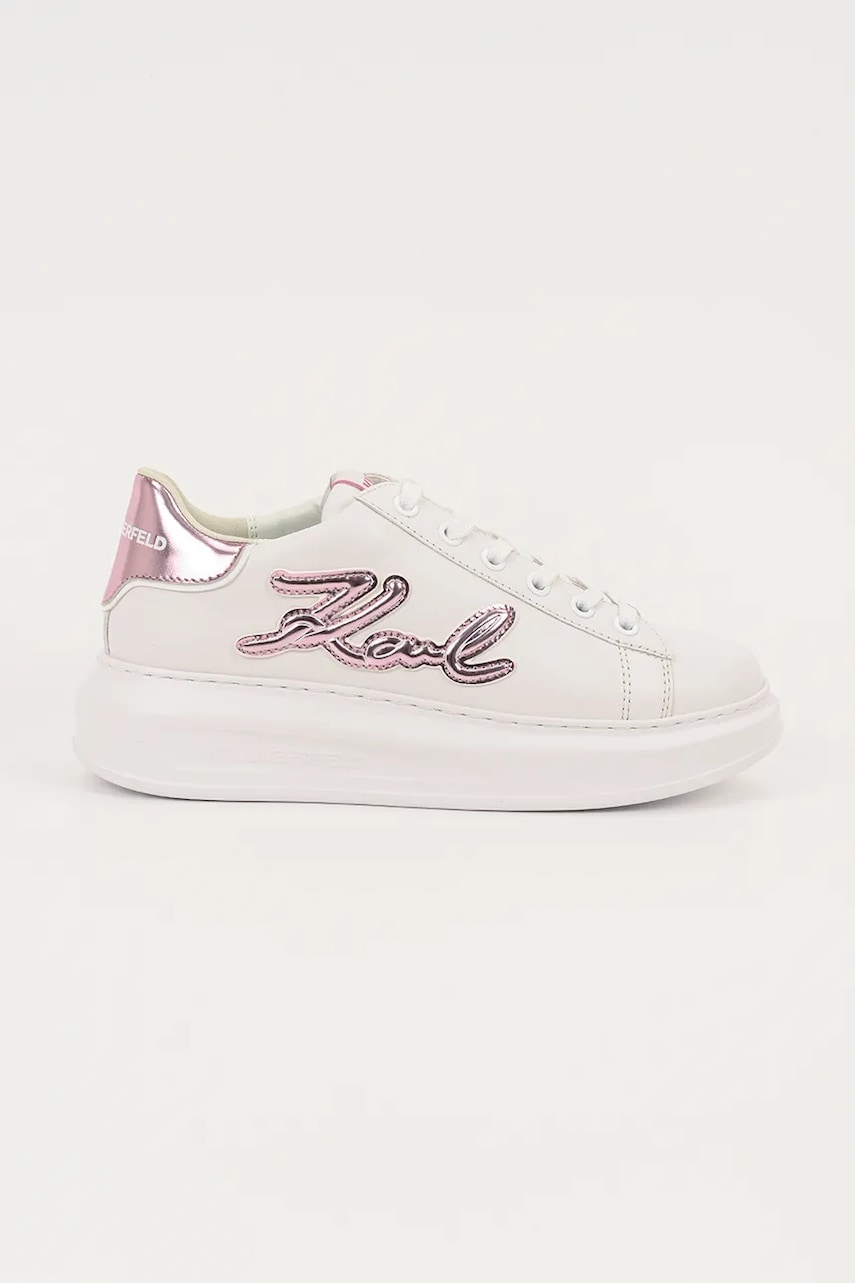 Δερμάτινα αθλητικά παπούτσια Karl Lagerfeld KAPRI χρώμα: άσπρο, KL62511A