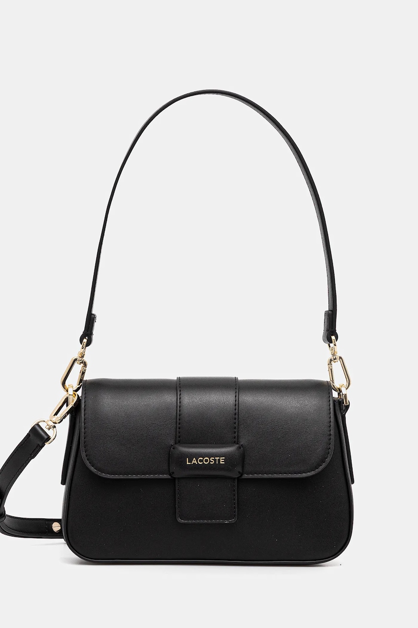 Τσάντα Lacoste χρώμα: μαύρο, NF5152AU
