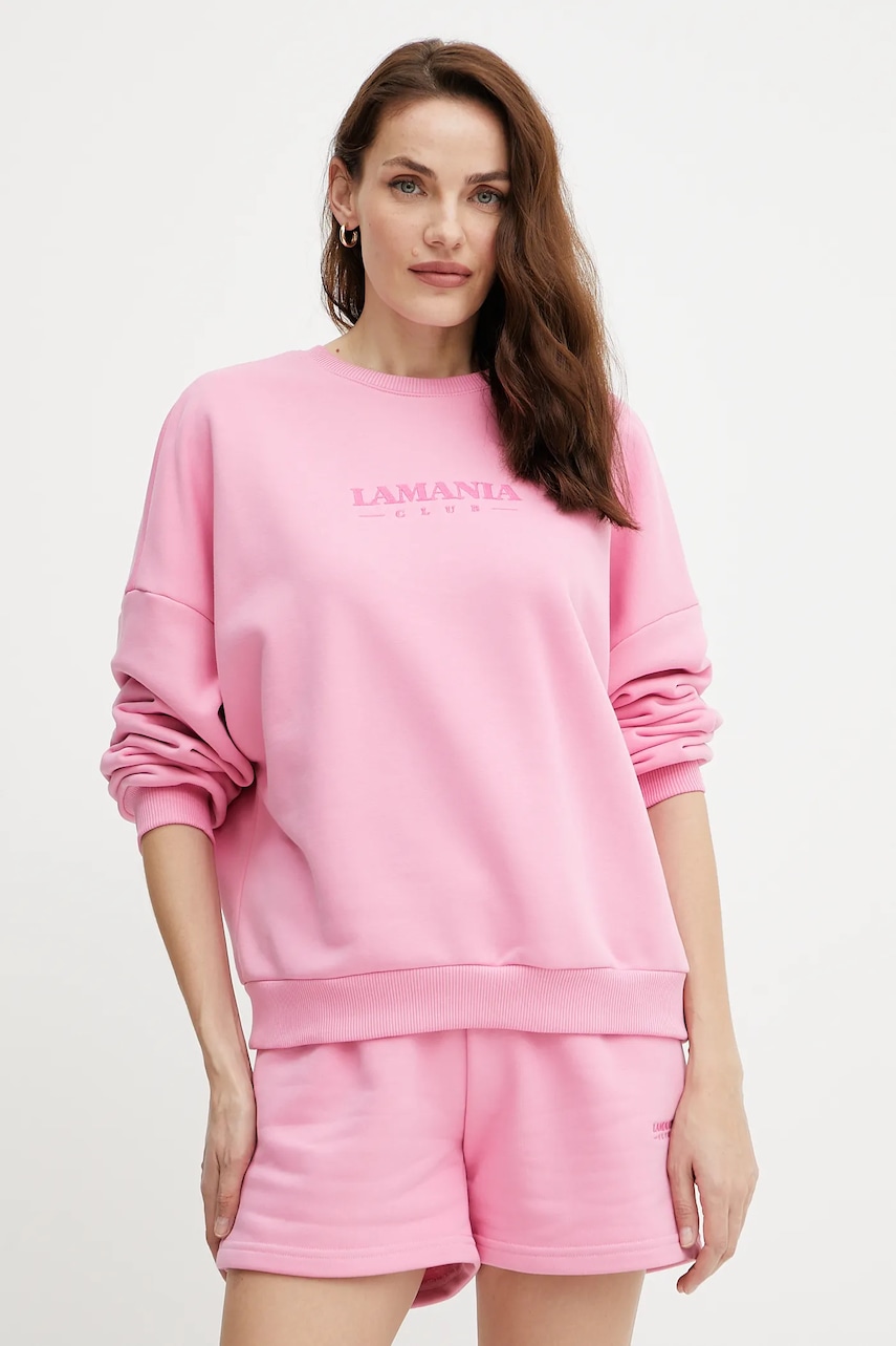 Μπλούζα La Mania χρώμα: ροζ, LOVELY