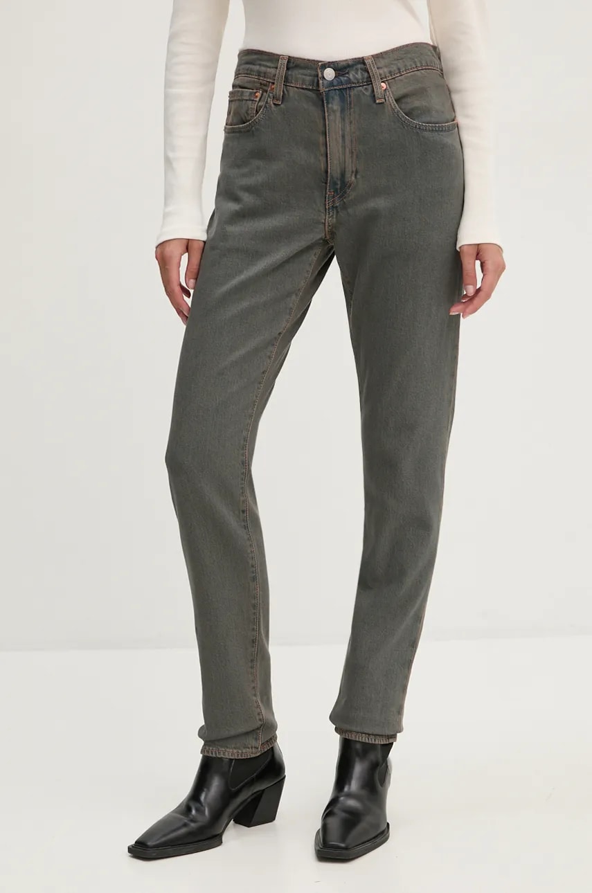 Τζιν παντελόνι Levi's 512 SLIM χρώμα: γκρι