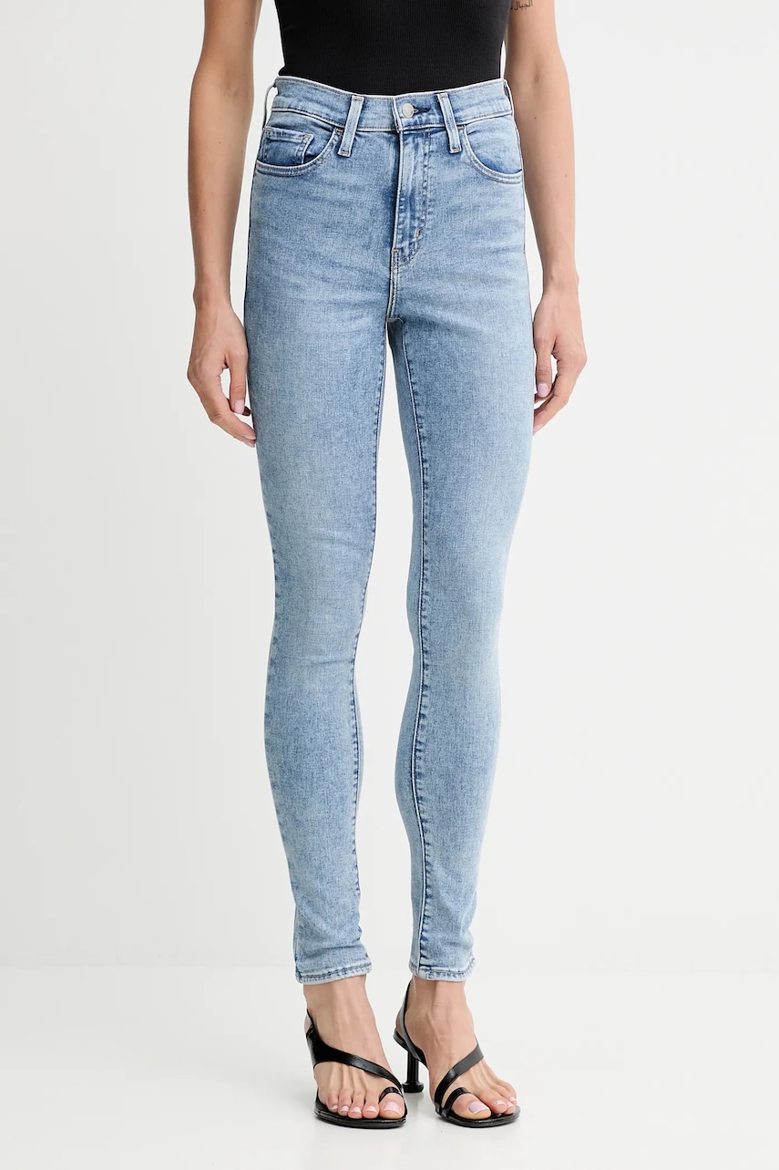 Τζιν παντελόνι Levi's 720 HIRISE SUPER SKINNY χρώμα: μπλε, 52797.0453