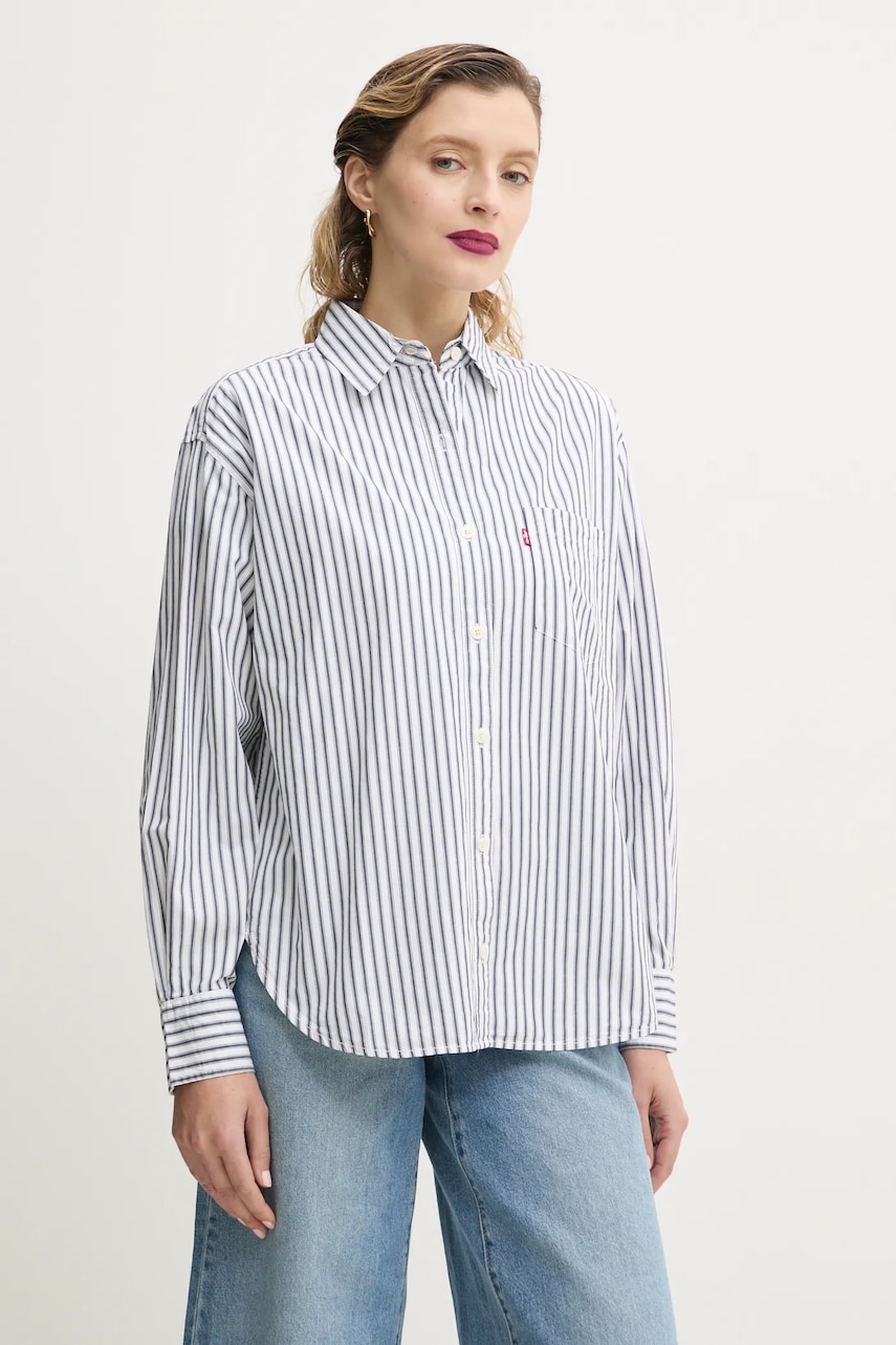 Βαμβακερό πουκάμισο Levi's HARLIE NEW BF SHIRT χρώμα: γκρι, 001HM