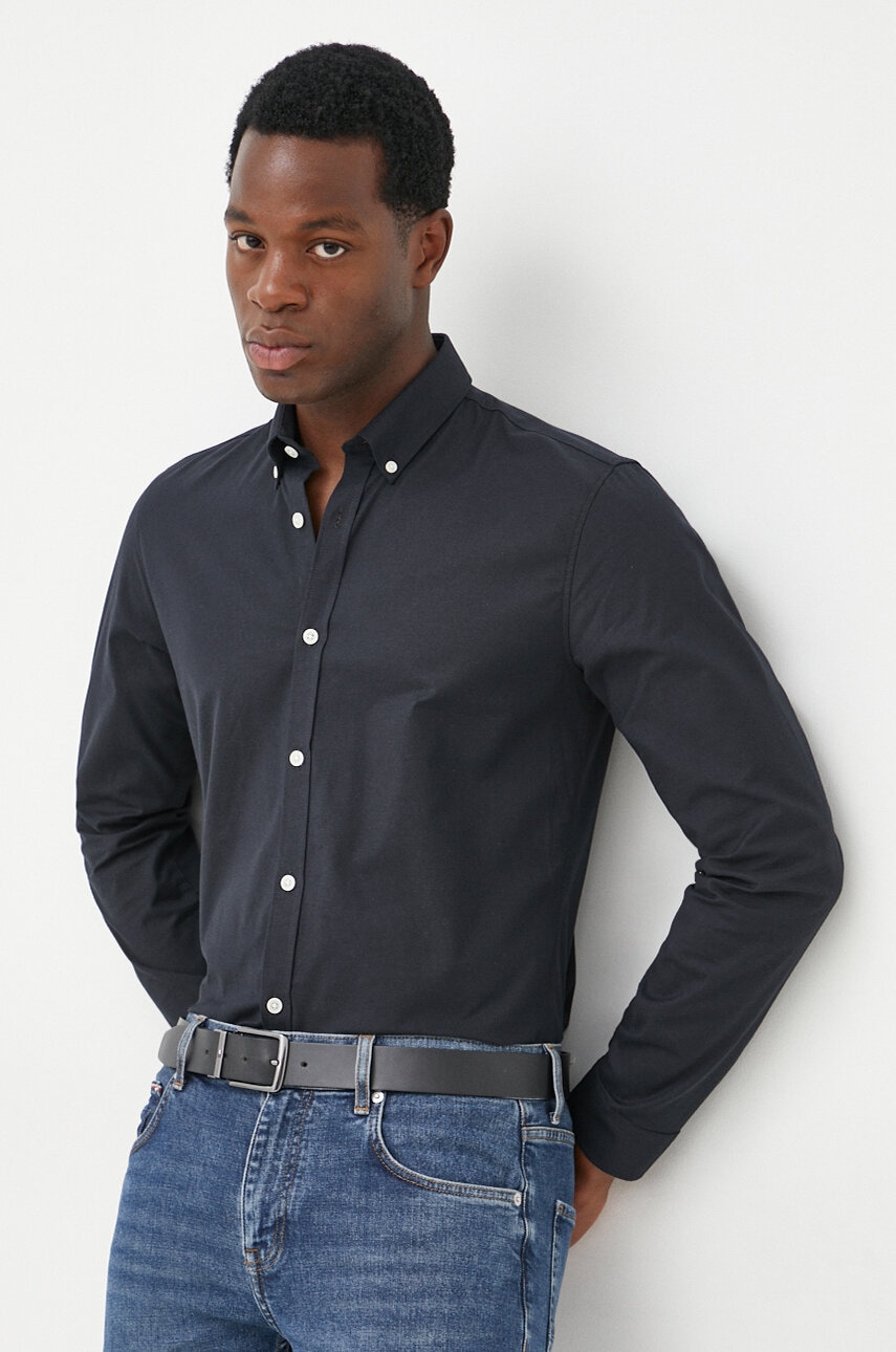 Πουκάμισο Lindbergh χρώμα: ναυτικό μπλε,