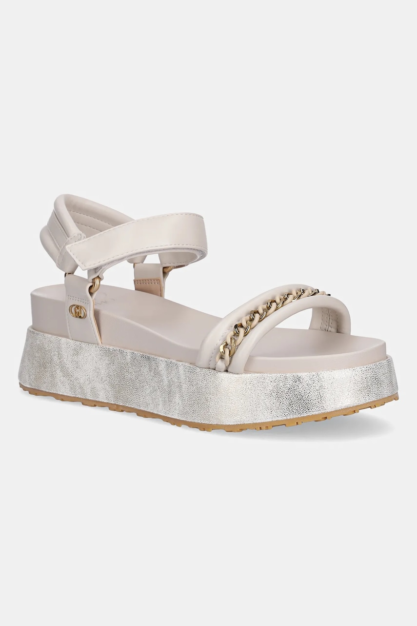 Σανδάλια Liu Jo FRIDA 36 χρώμα: μπεζ, SA5105EX014S1401