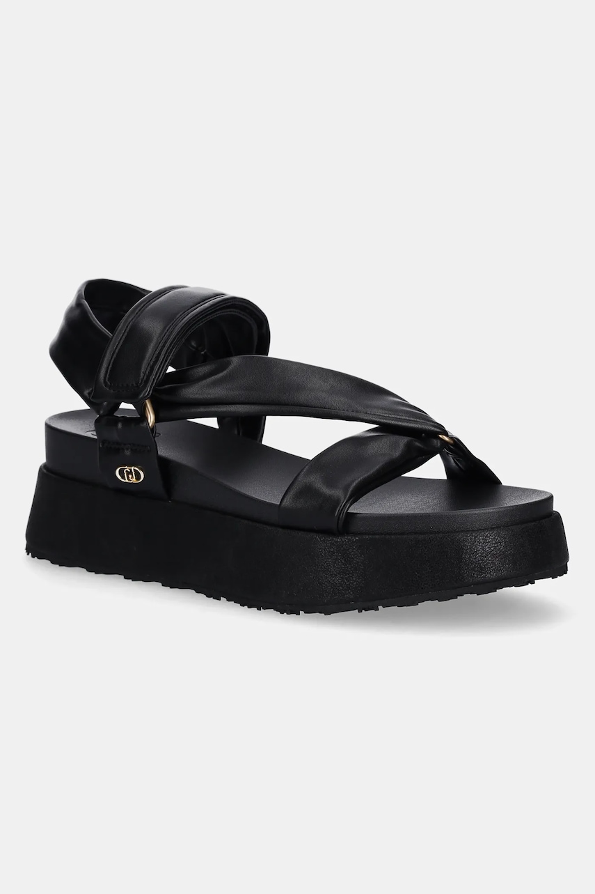 Σανδάλια Liu Jo FRIDA 39 χρώμα: μαύρο, SA5199EX01422222