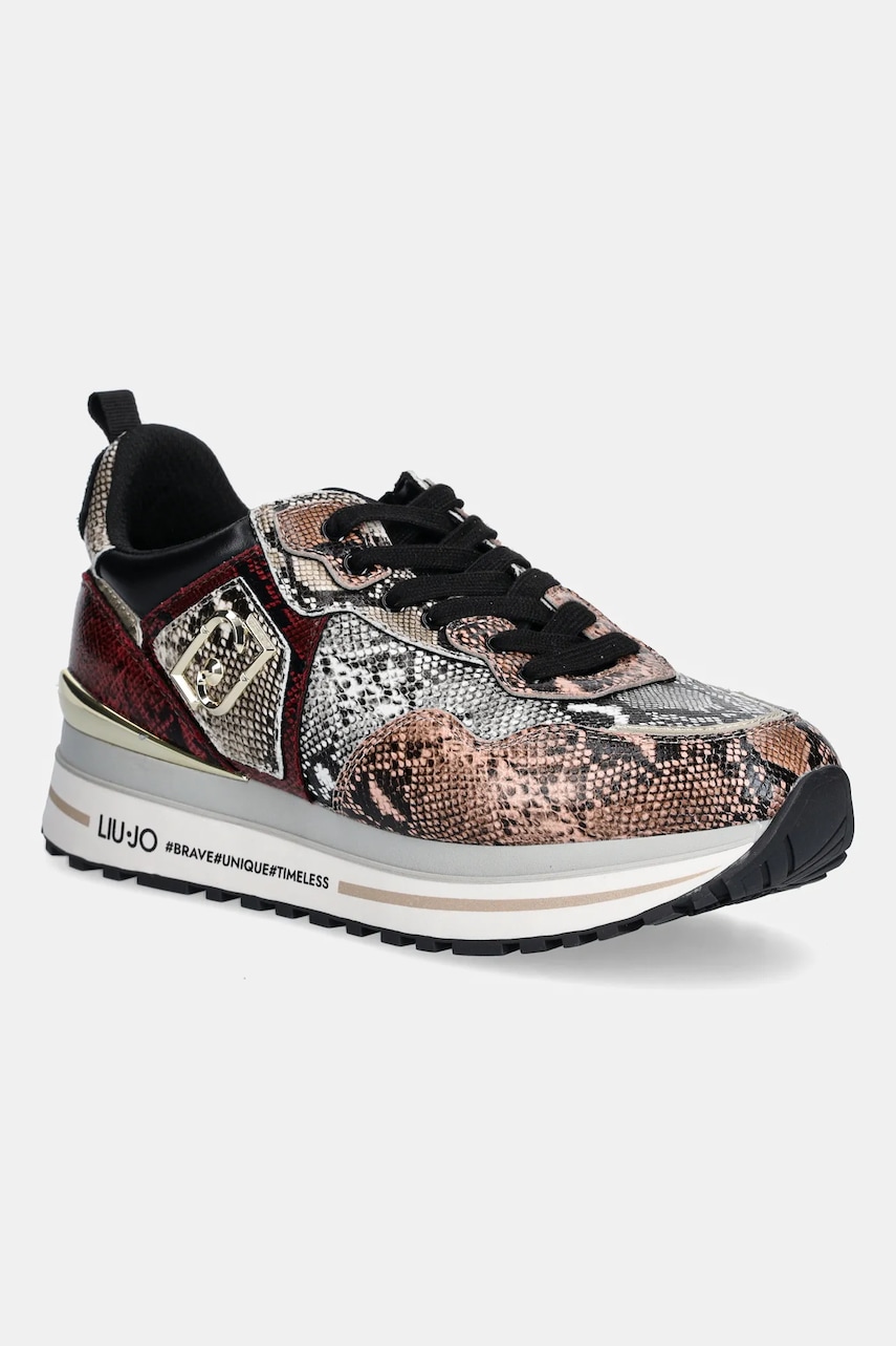 Αθλητικά Liu Jo LIU JO MAXI WONDER 01 χρώμα: κόκκινο, BF5009EX00500373