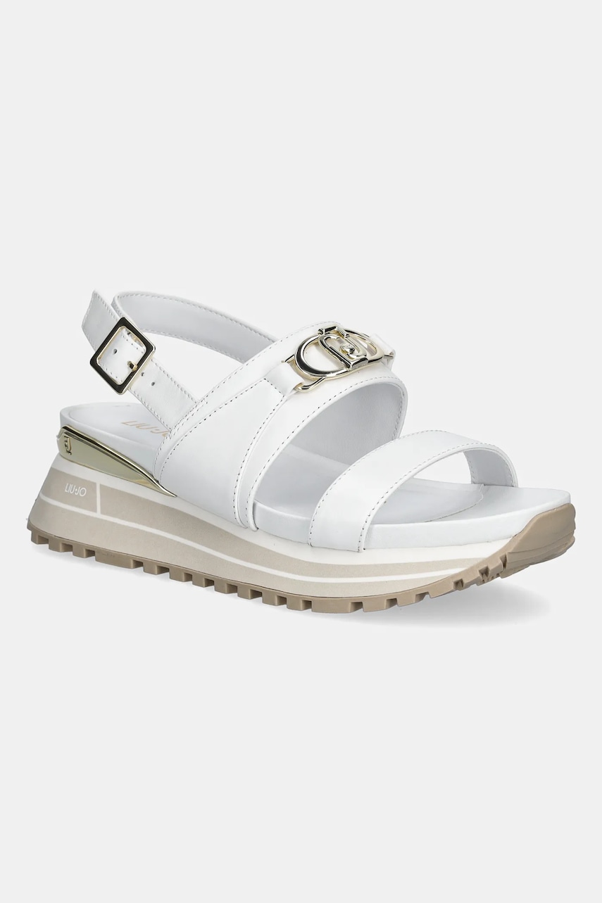 Δερμάτινα σανδάλια Liu Jo LIU JO MAXI WONDER SANDAL 30 χρώμα: άσπρο, BA5081P010201111