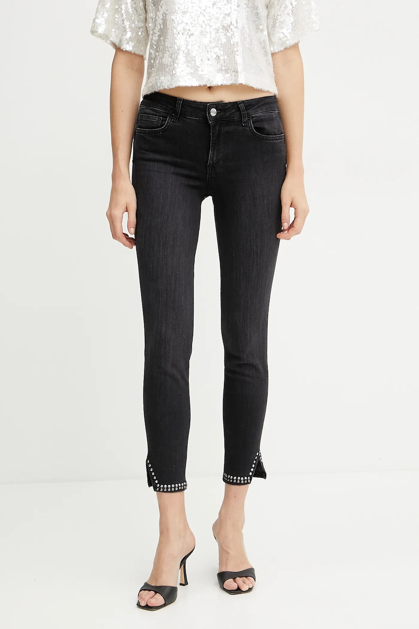 Τζιν παντελόνι Liu Jo χρώμα: μαύρο, UA5012 D4811