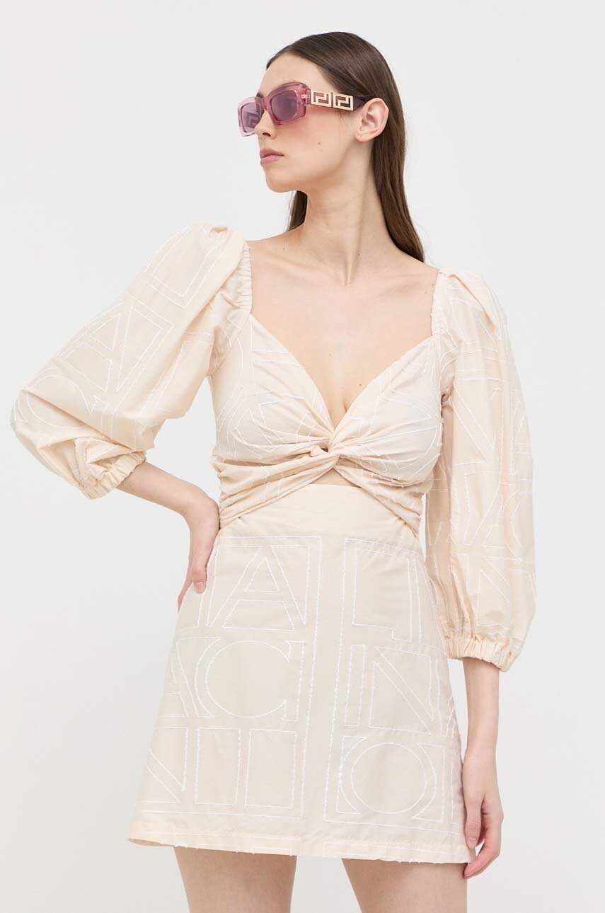 Φόρεμα Liviana Conti χρώμα: μπεζ