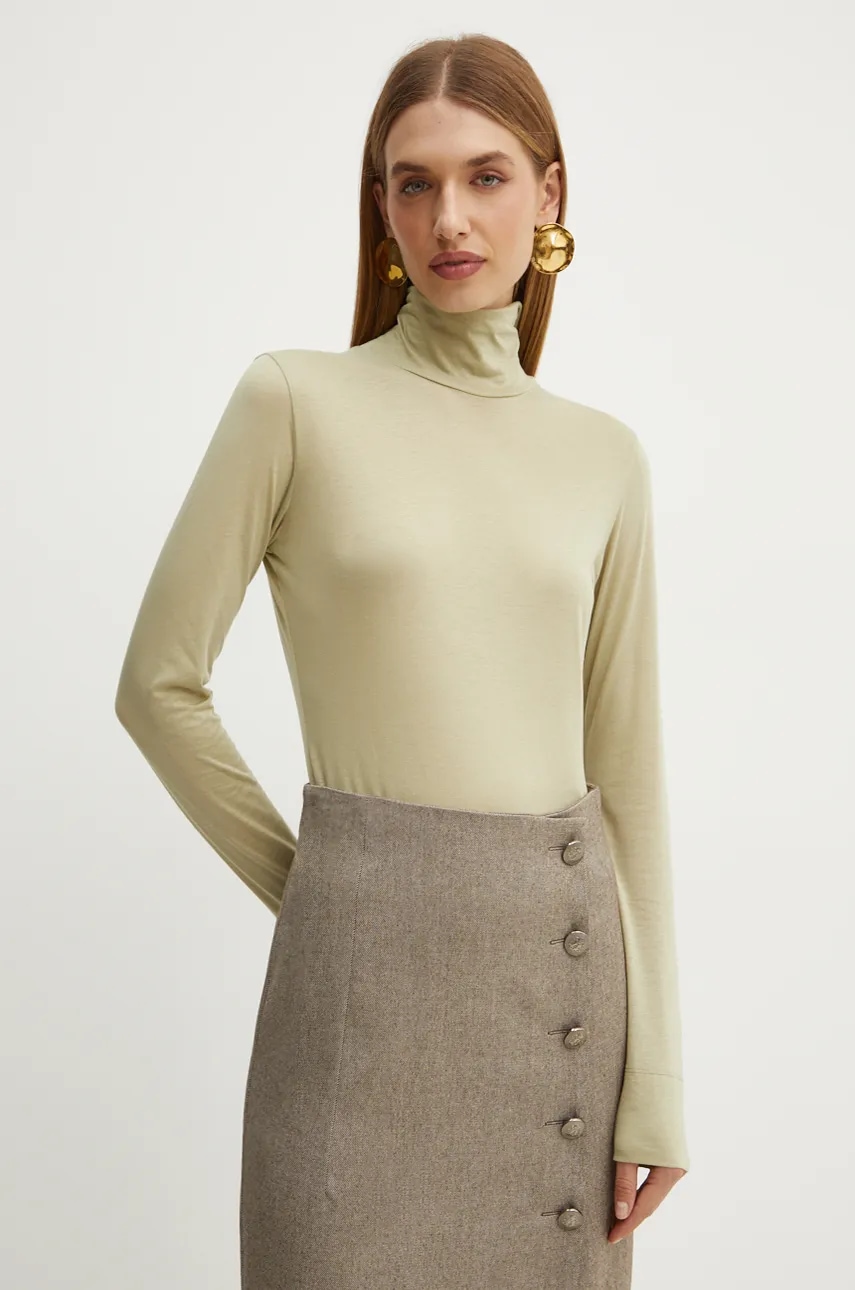 Longsleeve Boss Orange BOSS ORANGE χρώμα: πράσινο