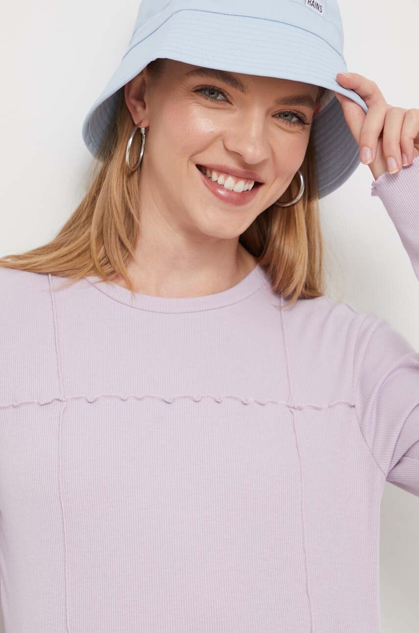 Longsleeve Vans χρώμα: μοβ