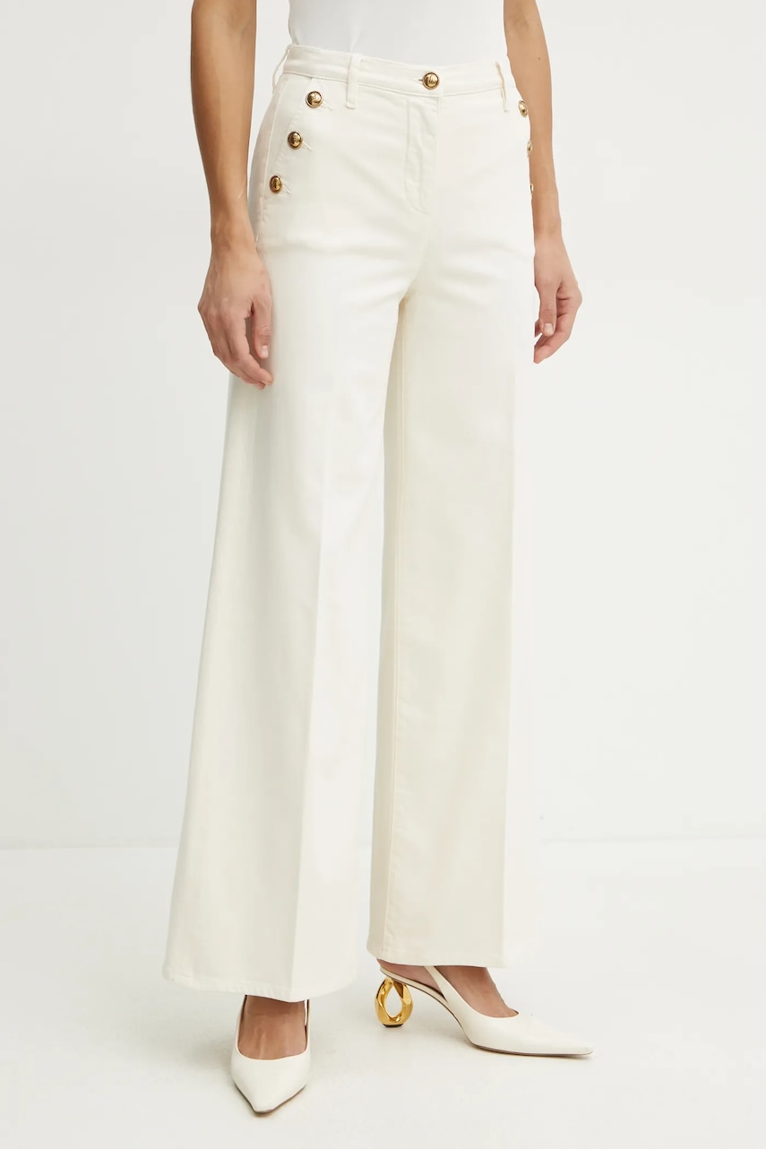 Τζιν παντελόνι Luisa Spagnoli χρώμα: μπεζ, 541773