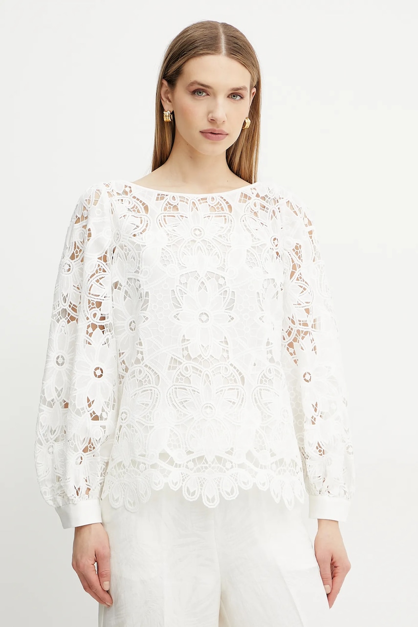 Μπλουζάκι Luisa Spagnoli χρώμα: άσπρο, 541998