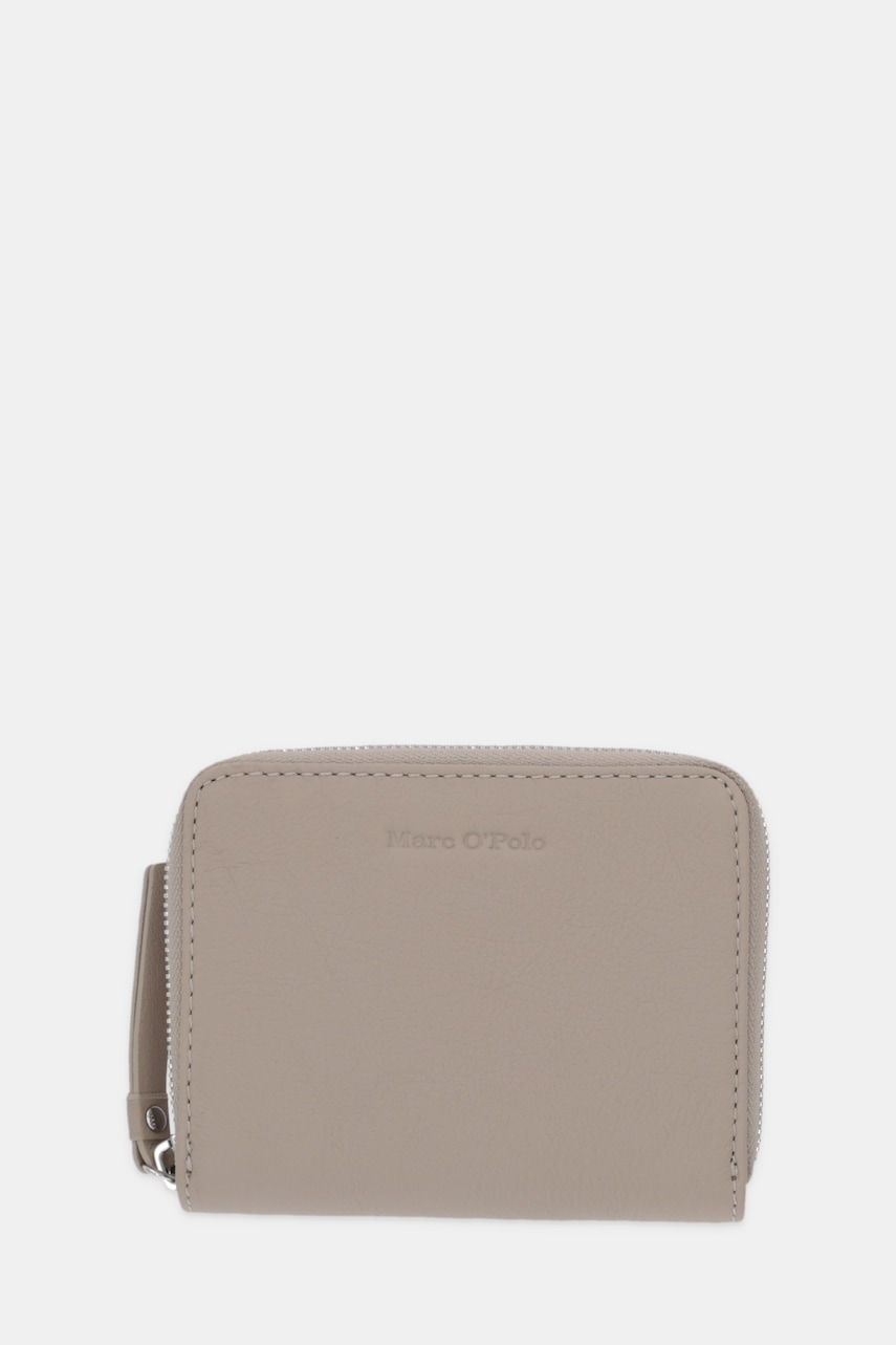 Δερμάτινο πορτοφόλι Marc O'Polo χρώμα: μπεζ, 5000009091