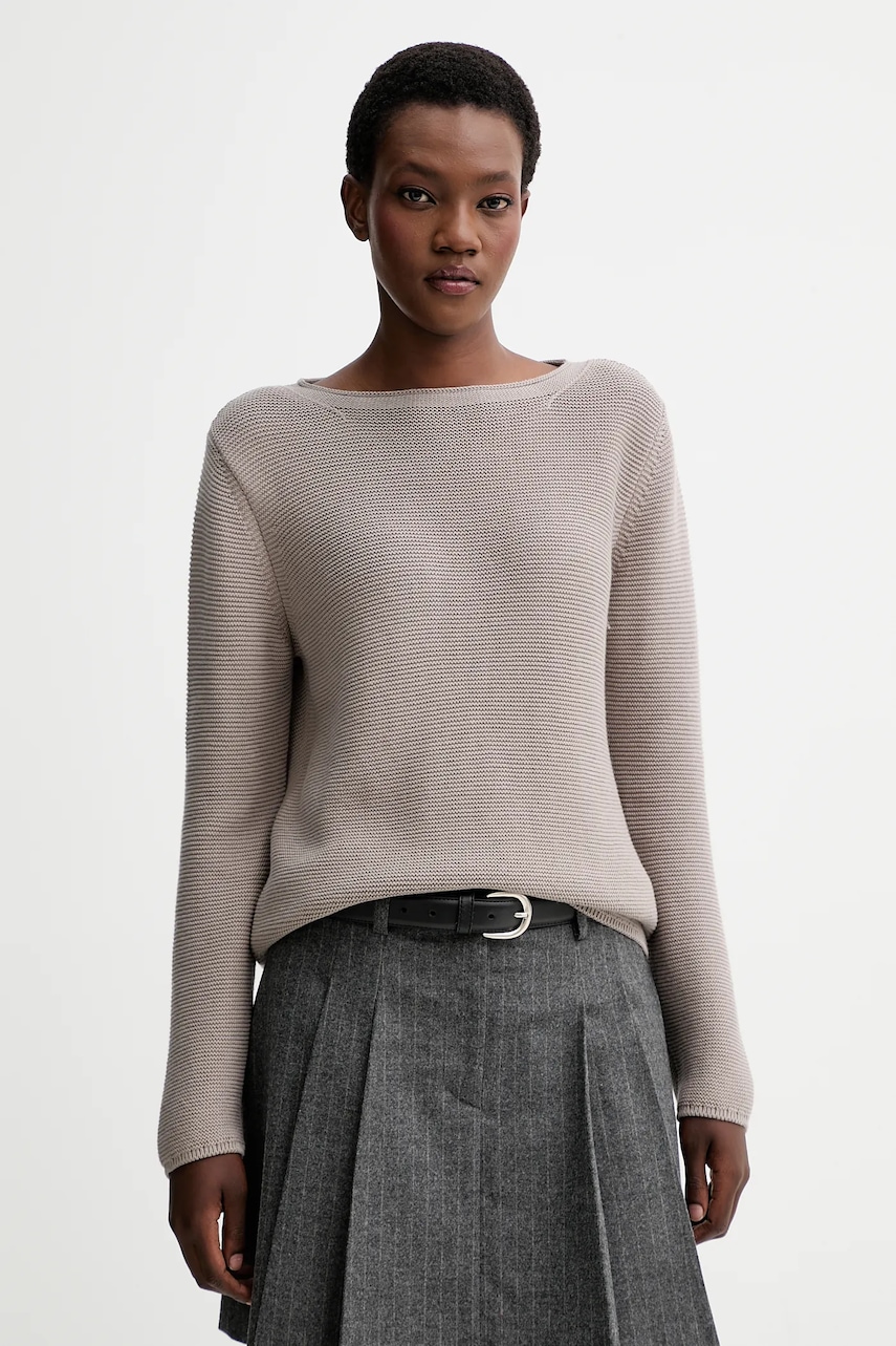 Βαμβακερό πουλόβερ Marc O'Polo χρώμα: μπεζ, 511605960113