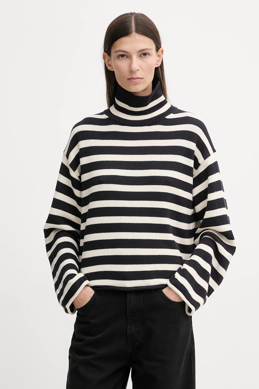 Βαμβακερό πουλόβερ Marc O'Polo χρώμα: ναυτικό μπλε, 600605960013