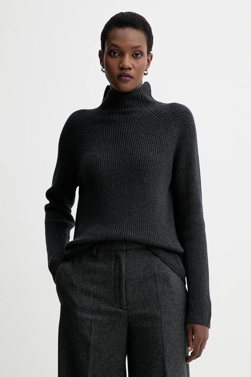 Βαμβακερό πουλόβερ Marc O'Polo χρώμα: μαύρο, M09605960009