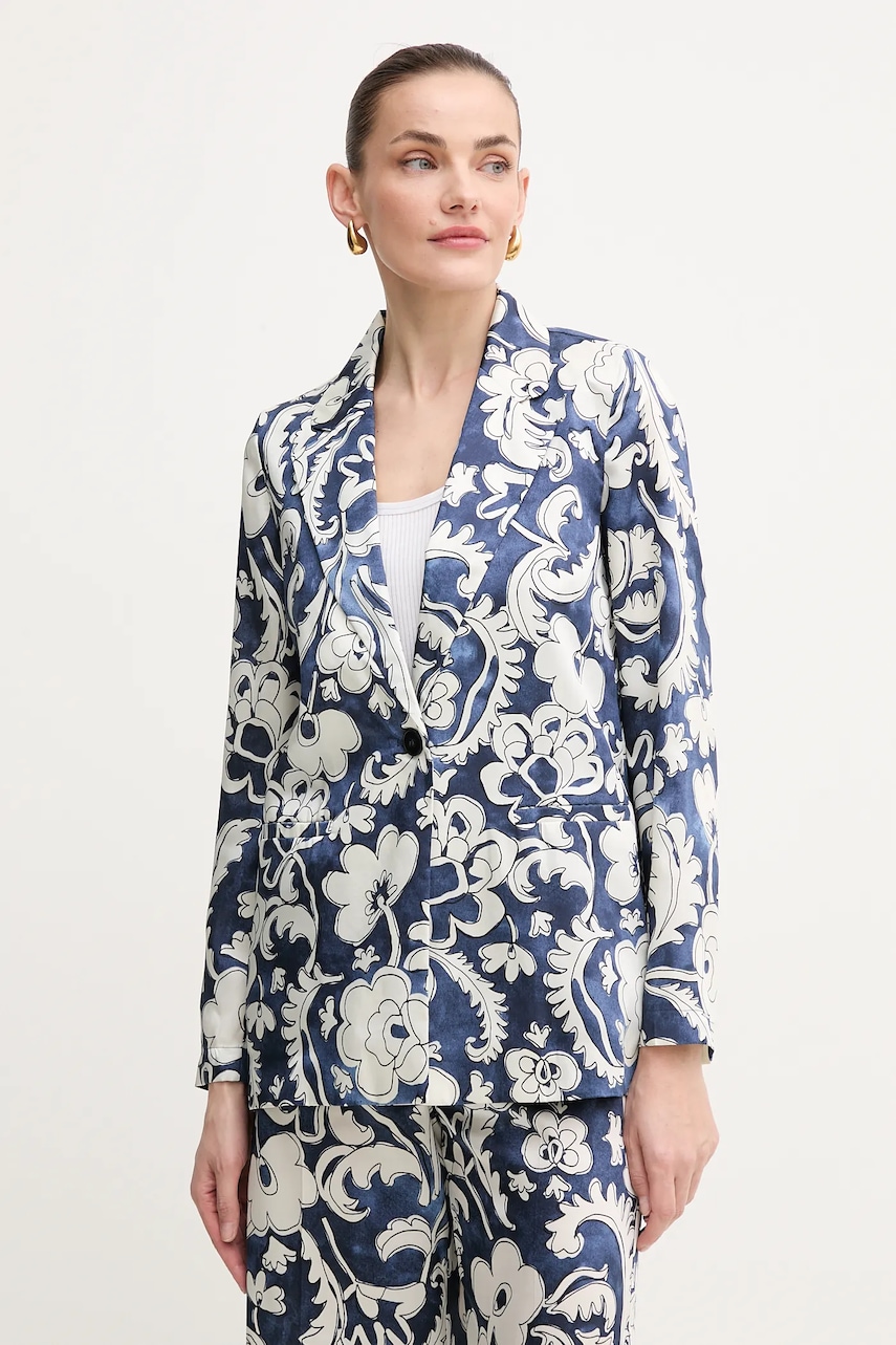 Σακάκι Marella Emme by Marella χρώμα: ναυτικό μπλε, 2515041181200