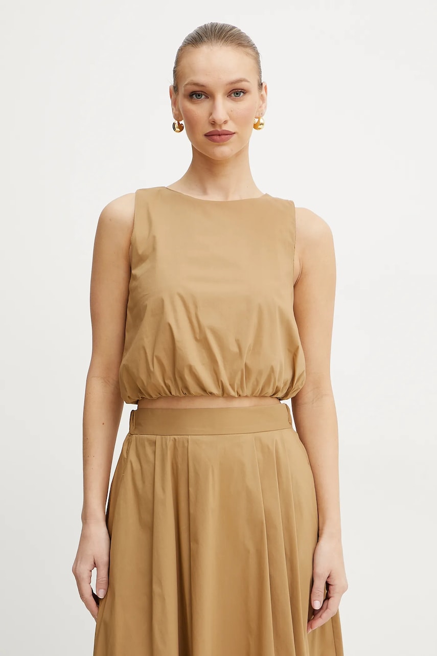 Μπλουζάκι Marella Emme by Marella χρώμα: μπεζ, 2515161132200