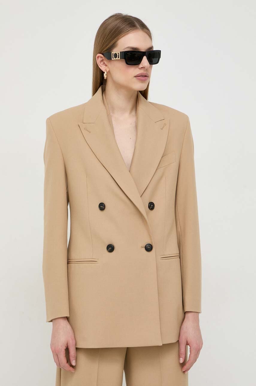 Σακάκι MAX&Co. χρώμα: μπεζ