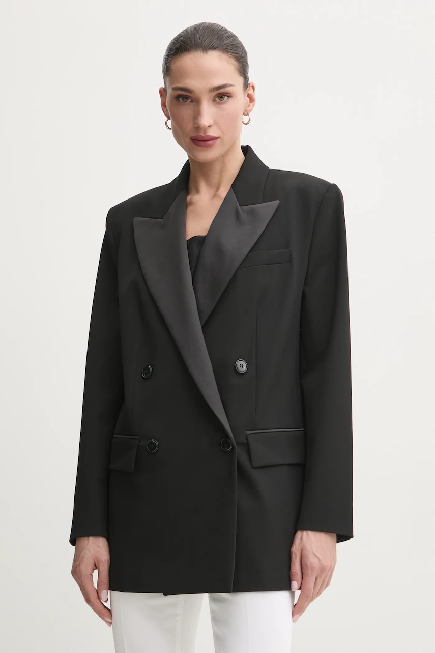 Σακάκι MAX&Co. χρώμα: μαύρο, 2516041011200