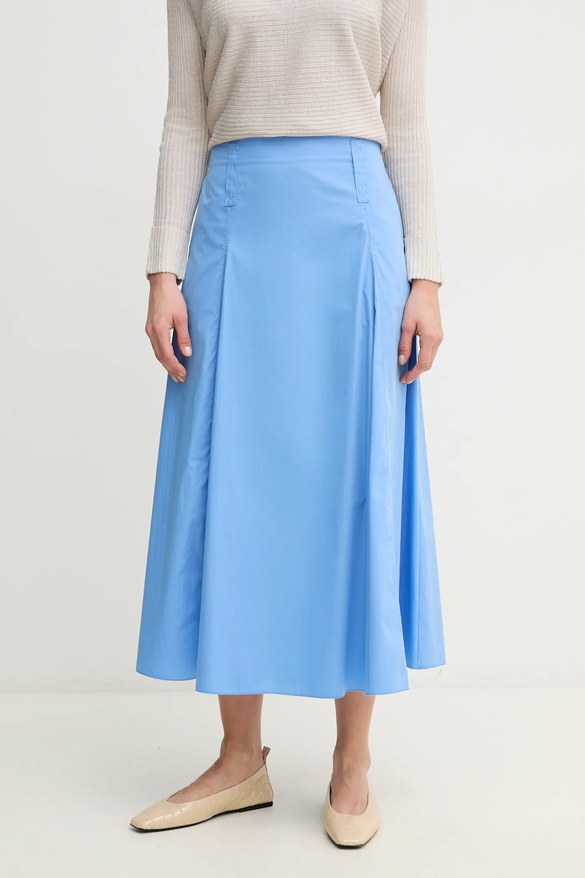 Βαμβακερή φούστα MAX&Co. χρώμα: μπλε, 2516101114200