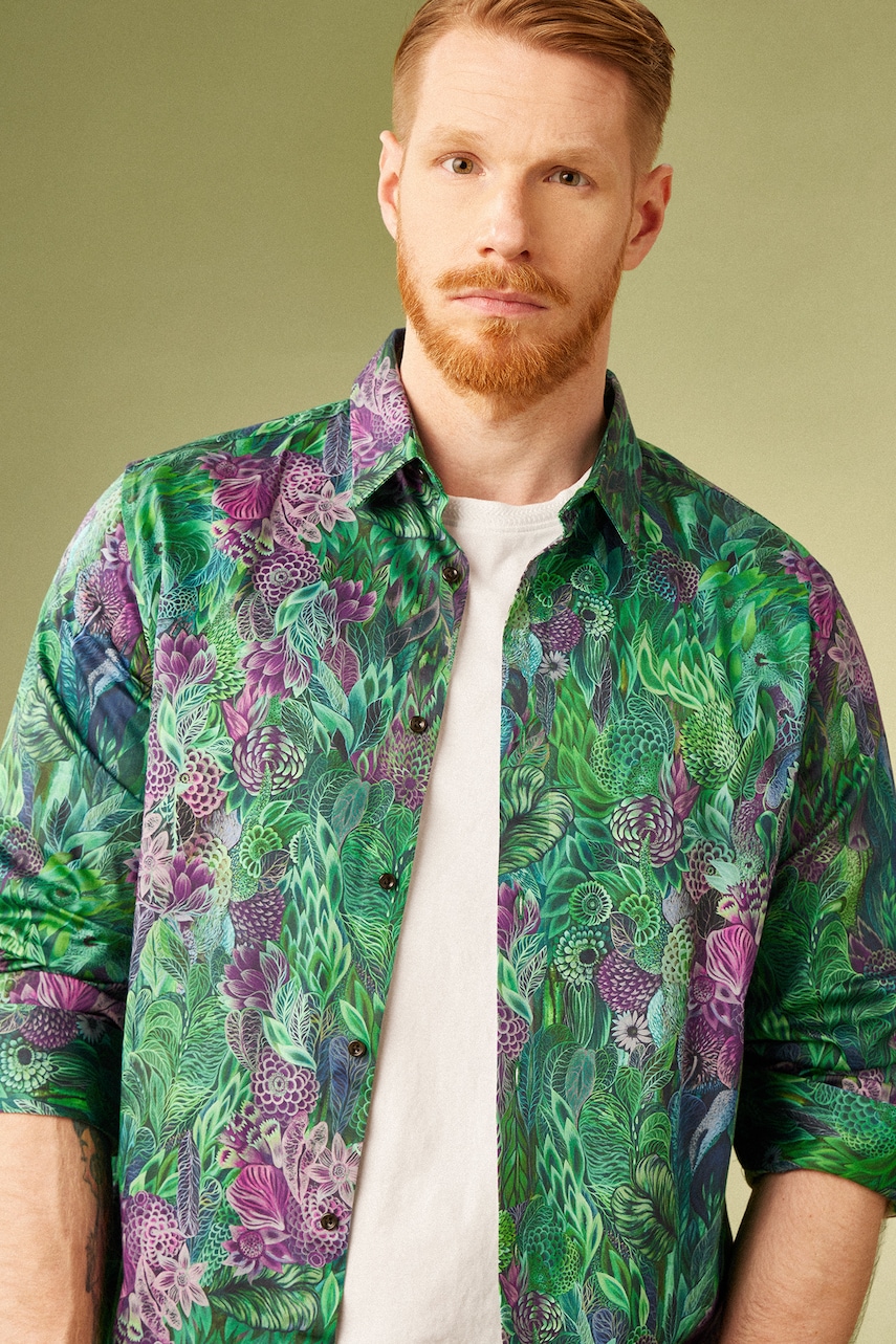 Πουκάμισο Medicine χρώμα: πολύχρωμο