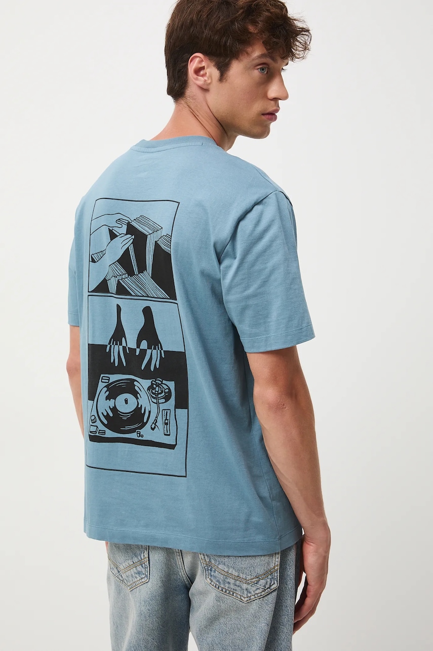Βαμβακερό μπλουζάκι Medicine ανδρικά, χρώμα: μπλε