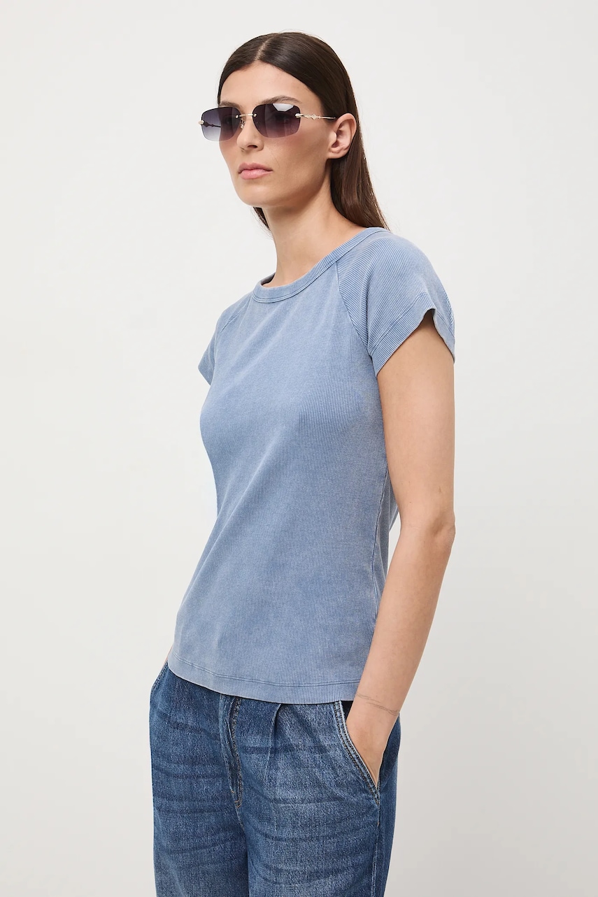 Βαμβακερό μπλουζάκι Medicine χρώμα: μπλε