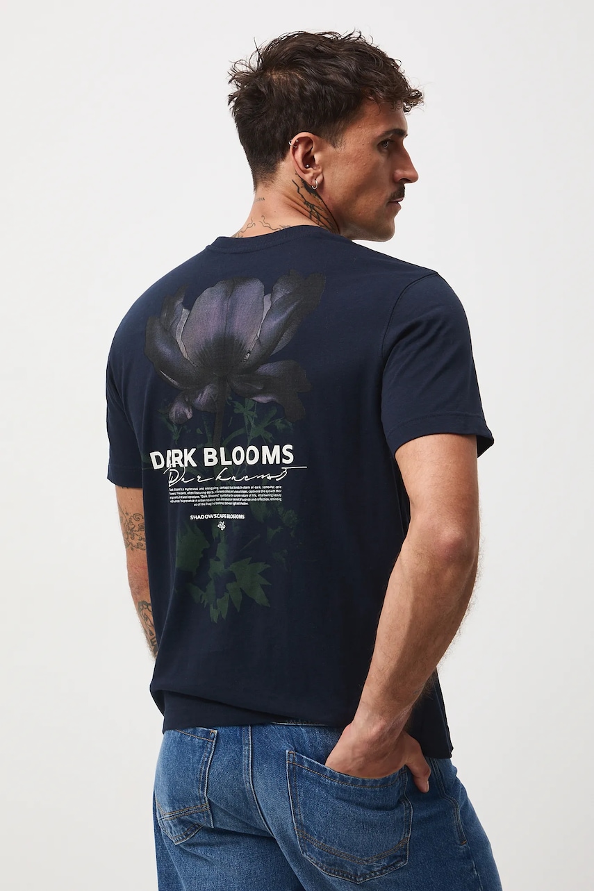 Βαμβακερό μπλουζάκι Medicine ανδρικό, χρώμα: ναυτικό μπλε