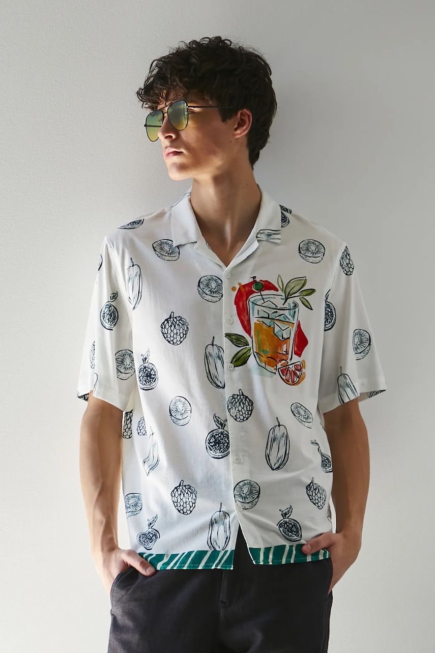 Πουκάμισο Medicine χρώμα: πολύχρωμο