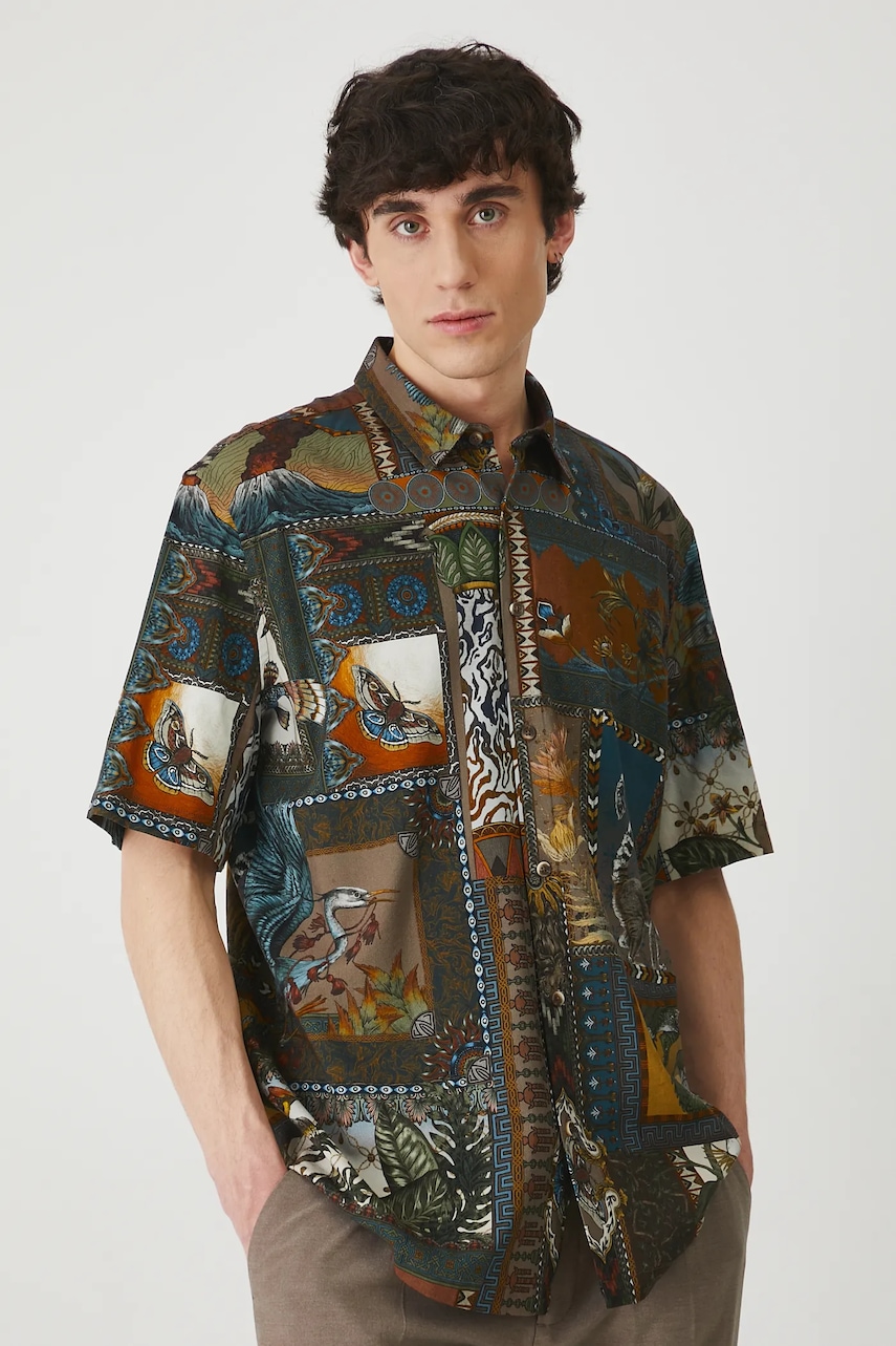 Πουκάμισο Medicine χρώμα: πολύχρωμο