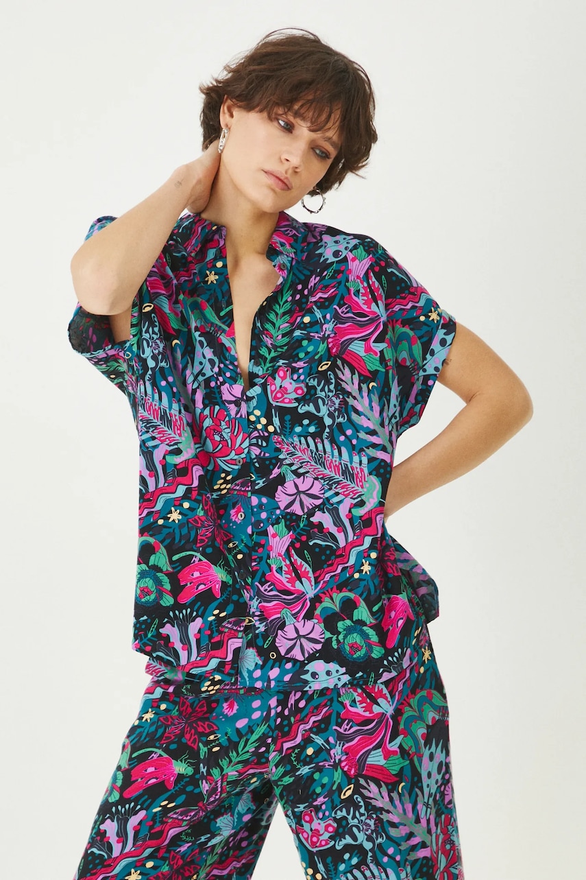 Πουκάμισο Medicine χρώμα: πολύχρωμο