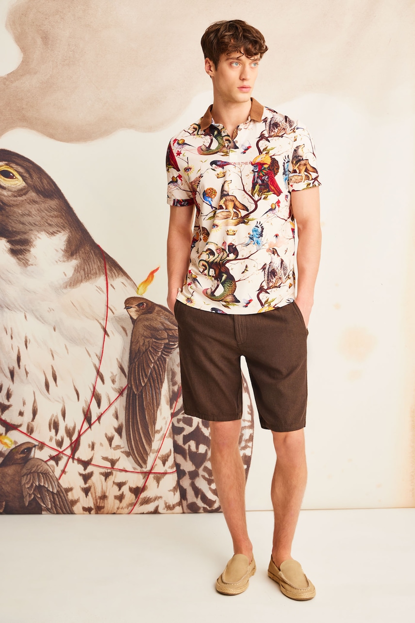 Πόλο Medicine χρώμα: μπεζ