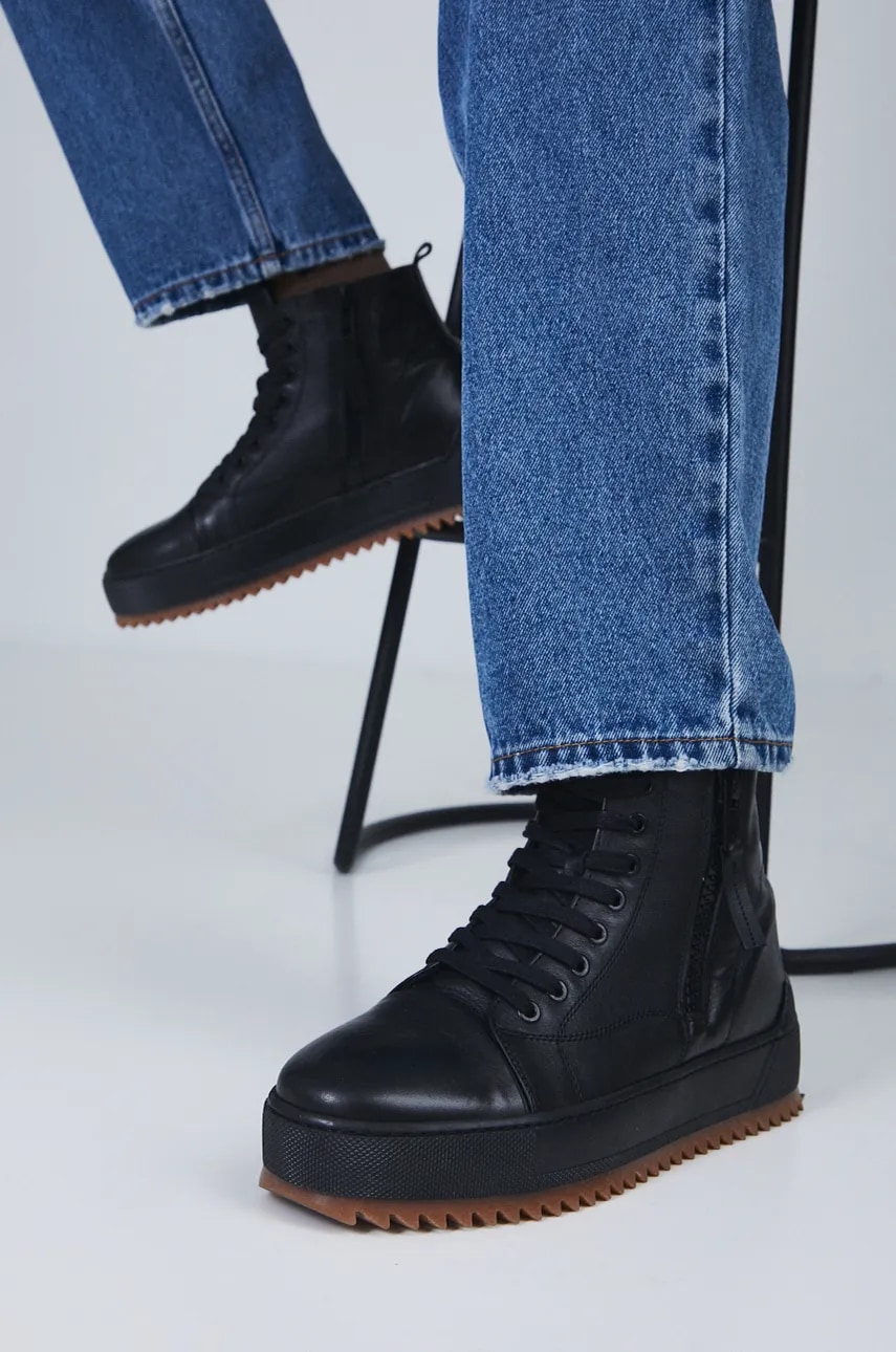 Δερμάτινα ελαφριά παπούτσια Medicine χρώμα: μαύρο