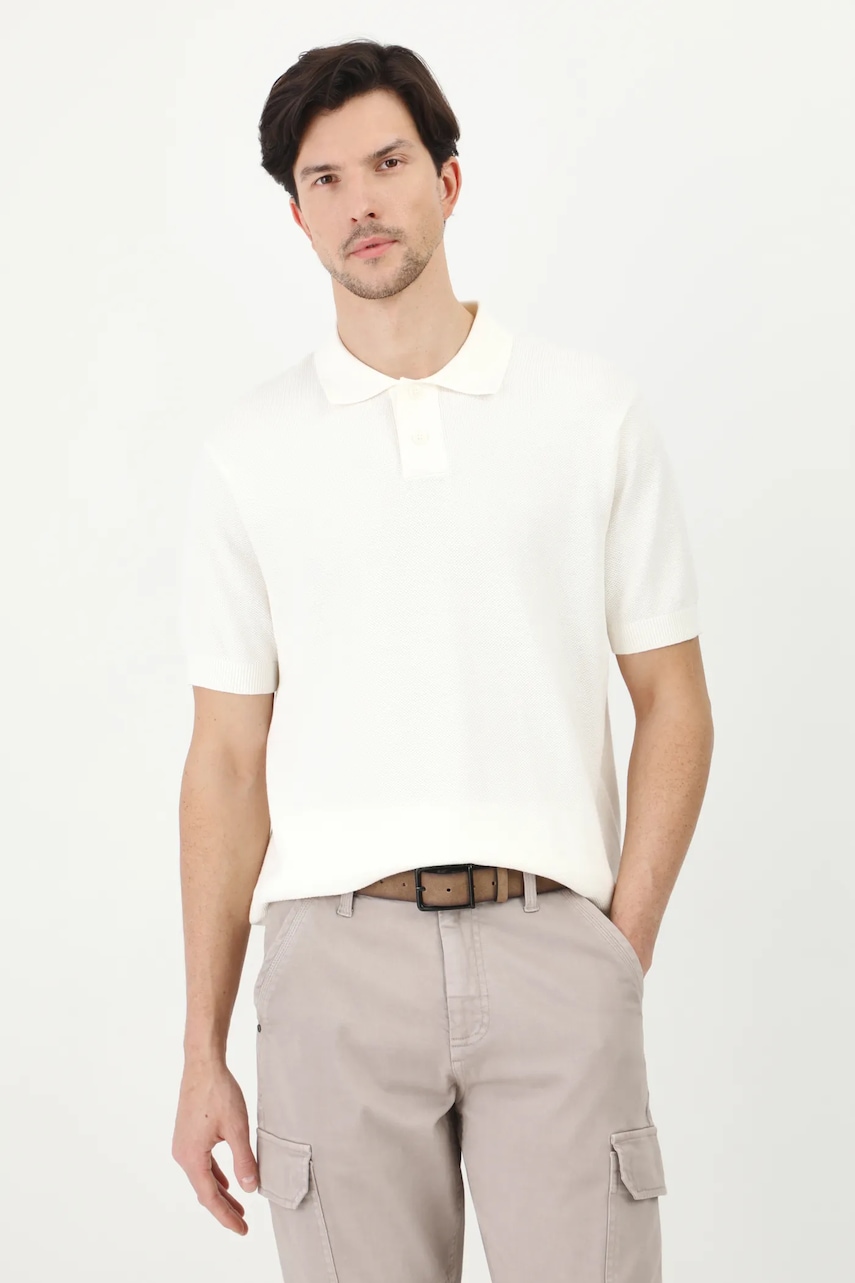 Βαμβακερό μπλουζάκι πόλο Medicine χρώμα: μπεζ