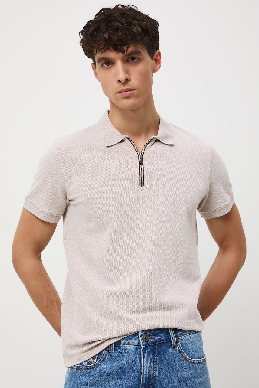 Πόλο Medicine χρώμα: μπεζ