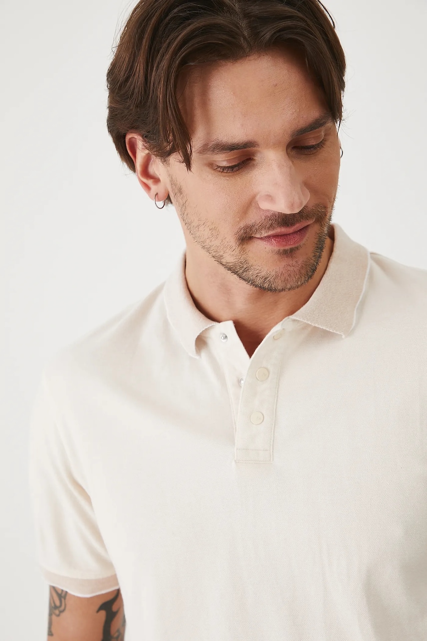 Πόλο Medicine χρώμα: μπεζ