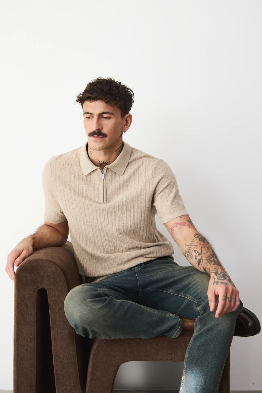 Πόλο Medicine χρώμα: μπεζ