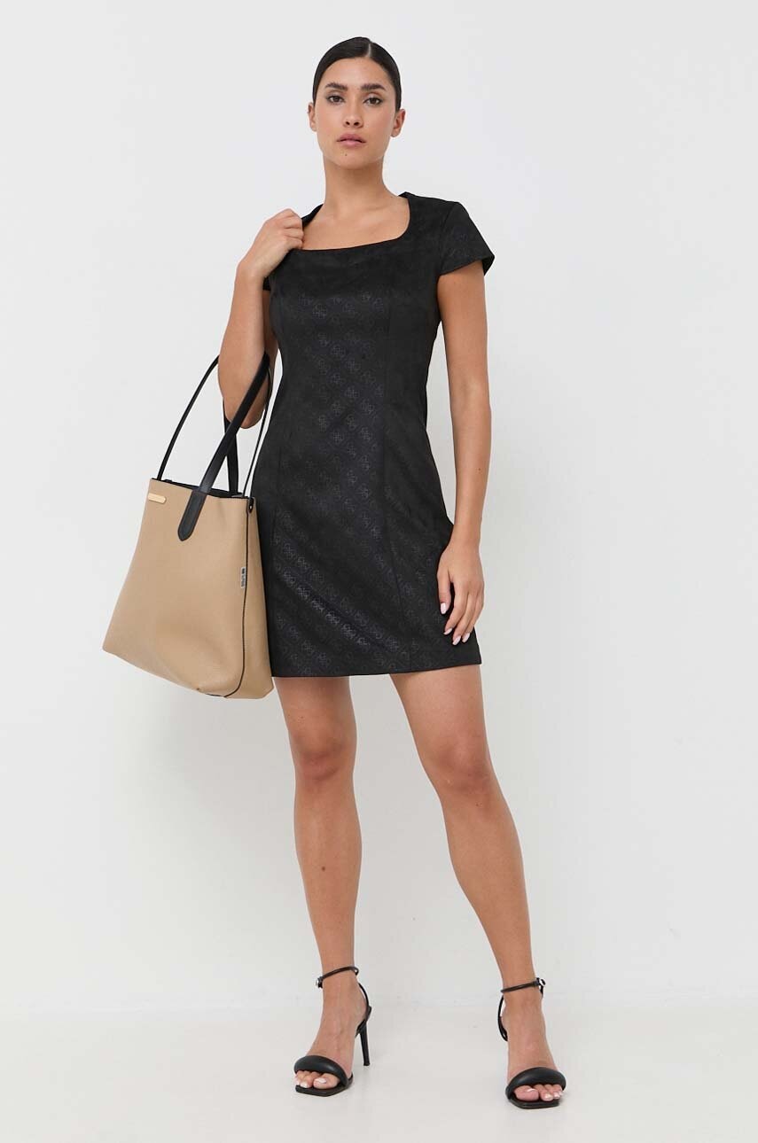 Δερμάτινη τσάντα διπλής όψης MICHAEL Michael Kors χρώμα: μαύρο