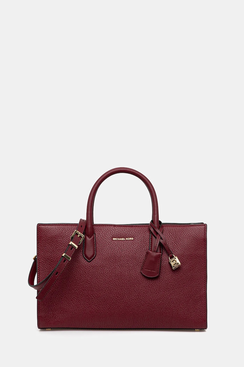 Δερμάτινη τσάντα MICHAEL Michael Kors χρώμα: πράσινο, 30F4GETS2L